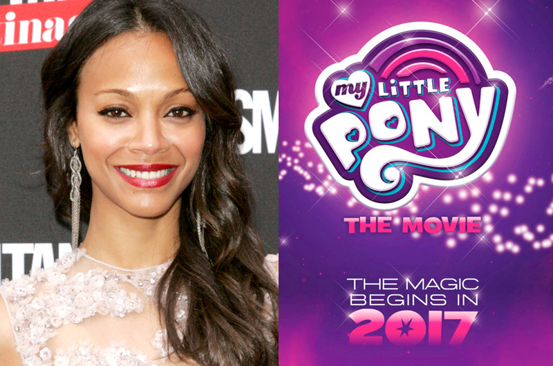 マイリトルポニー劇場版『My Little Pony: The Movie』にゾーイ・サルダナ参加&新ロゴ発表