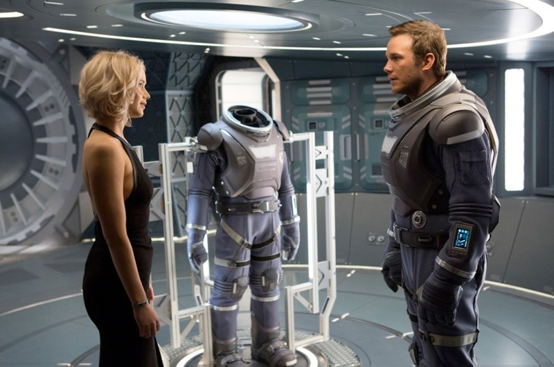 ジェニファー・ローレンス&クリス・プラット共演SFロマンス『Passengers』ポスター公開