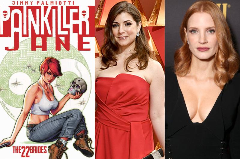 ジェシカ・チャステイン主演『特殊能力捜査官 ペインキラー・ジェーン(原題:Painkiller Jane)』に女流脚本家参加