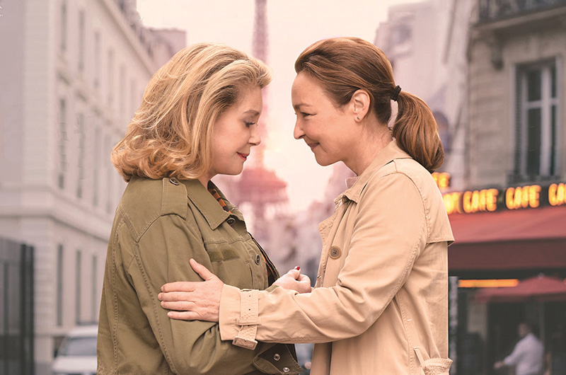 カトリーヌ・ドヌーヴ&カトリーヌ・フロ共演『ルージュの手紙』日本版ポスター